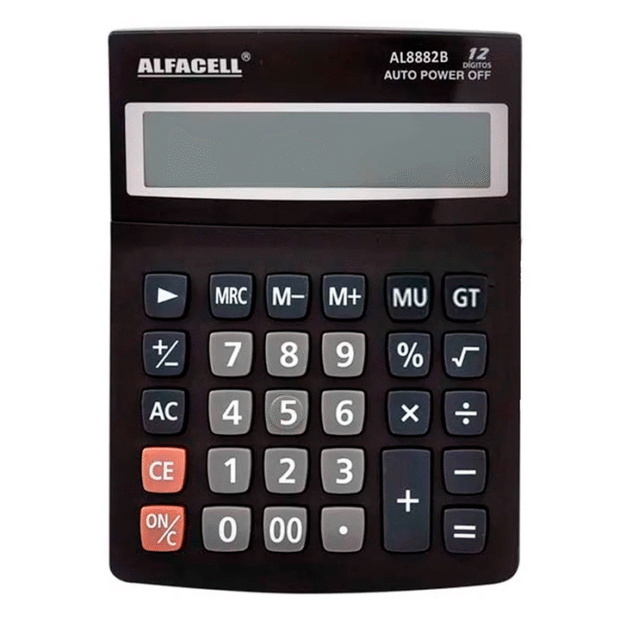 Calculadora de Mesa 12 Dígitos AL 8882B 17X13 cm Alfacell - Imagem 1