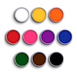 Pintura Facial Cremosa Kit 10 Cores 4g cada Color Make 0503 - Imagem 3