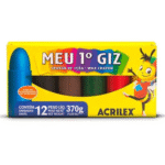 Giz de Cera Meu Primeiro Giz 12 Cores 370g Acrilex 9512