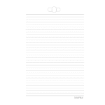 Bloco Fichário Pautado 56G/m2 80fls 200X275mm - BF001