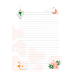 BLoco Fichário Decor 63G/m2 50fls 200X275mm - BF003