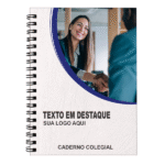 Caderno Colegial 96 Folhas Personalizado