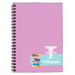 Caderno Universitário 80 folhas Profissões - Pedagogia