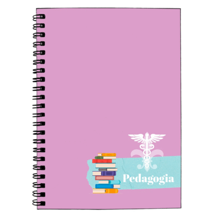 Caderno Universitário 80 folhas Profissões - Pedagogia